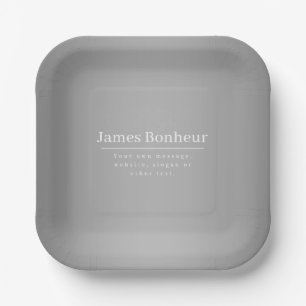 Assiettes En Carton Modèle promotionnel éditable pour les entreprises,