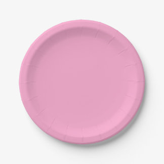 Assiettes En Carton Modèle rose moderne Créez votre propre fête person
