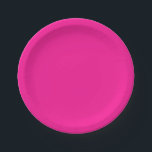 Assiettes En Carton Modèle rose moderne Créez votre propre fête person<br><div class="desc">Modèle rose moderne Créez votre propre partie Plaques de papier personnalisées</div>