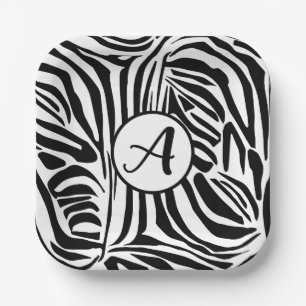 Assiettes En Carton Modèle Zebra