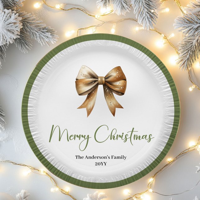 Assiettes En Carton Modern Earthy Christmas Tree Family Party Bundle (Modern Earthy Christmas Tree Family Party Bundle)