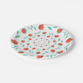 Assiettes En Carton Modern Flower Pattern-Paper Plates