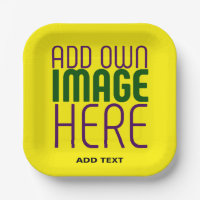 MODERNE ÉDITABLE SIMPLE JAUNE MODÈLE TEXTE IMAGE