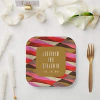 Moderne Elégant Art Déco Mariage géométrique perso