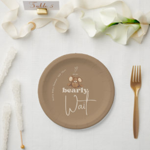 Assiettes En Carton Moderne nous pouvons attendre Baby shower