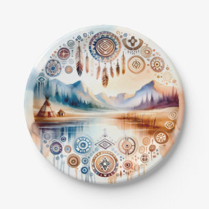Assiettes En Carton Mois du patrimoine amérindien