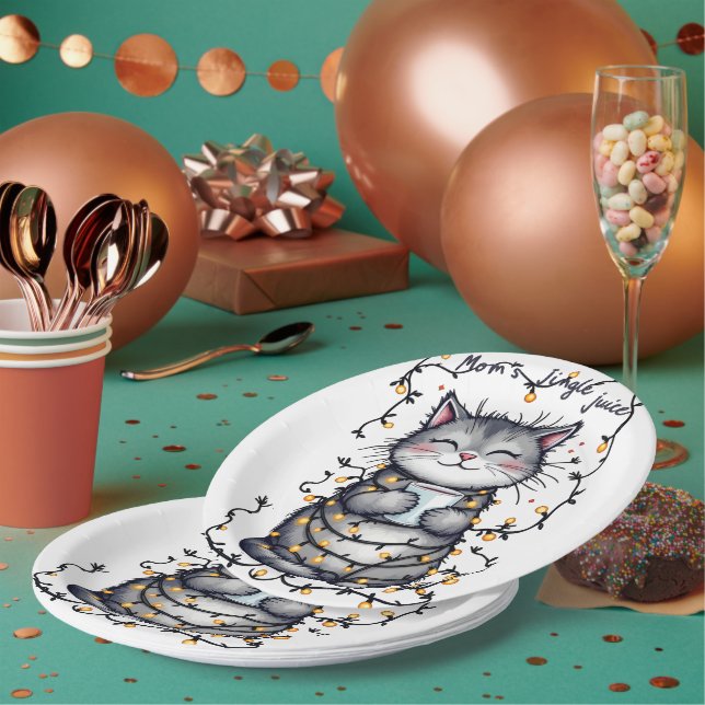 Assiettes En Carton Mom's Jingle Juice  (Multi)