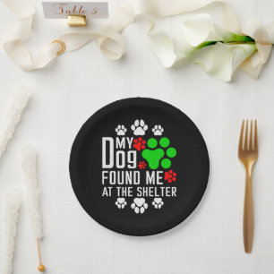 Assiettes En Carton Mon Chien M'A Trouvé Chez Les Amoureux de les chie
