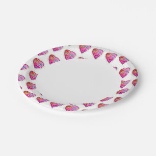ASSIETTES EN CARTON MON COEUR VA GLOBER AU DÎNER