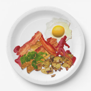 Assiettes En Carton Mon Ketchup Gone Squatchine pour Bacon