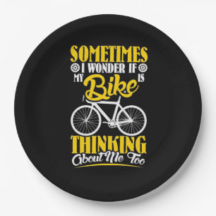 Assiettes En Carton Mon vélo pense à moi