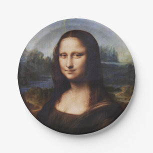 Assiettes En Carton Mona Lisa et Leonardo da Vinci /Italie vintage