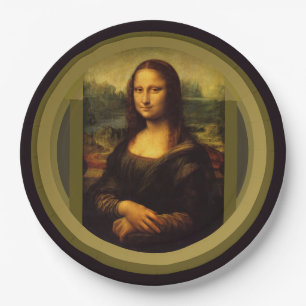 Assiettes En Carton Mona Lisa ... Léonard de Vinci ~ 1503-1517