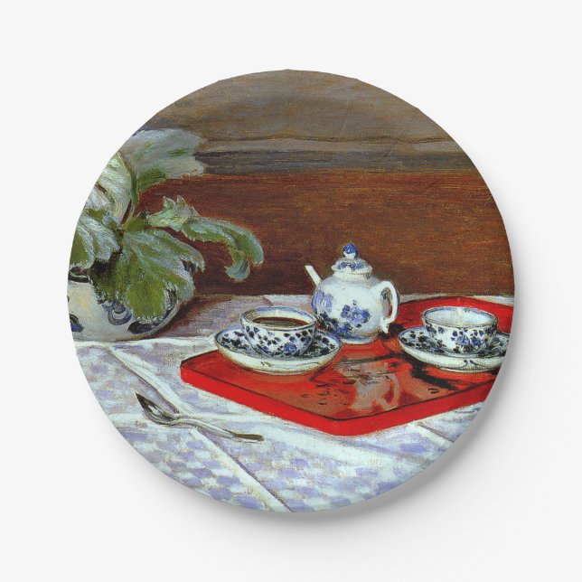 Assiettes En Carton Monet : Le Tea Set, (Devant)