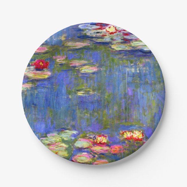 Assiettes En Carton Monet Water Lilies  (Devant)
