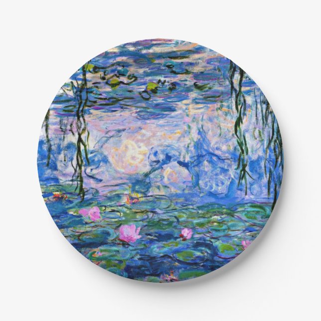 Assiettes En Carton Monet - Water Lilies, 1919 (Devant)