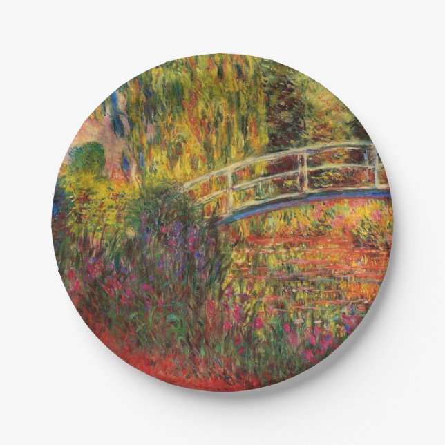 Assiettes En Carton Monet Water Lily Pond et Water Irises (Devant)