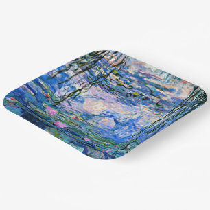 Assiettes En Carton Monet's Water Lilies Mix and Match