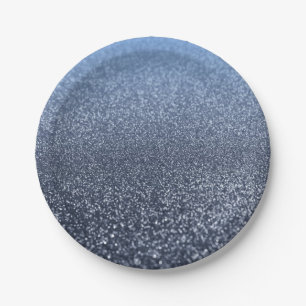 Assiettes En Carton monogramme personnalisé parties scintillant vintag