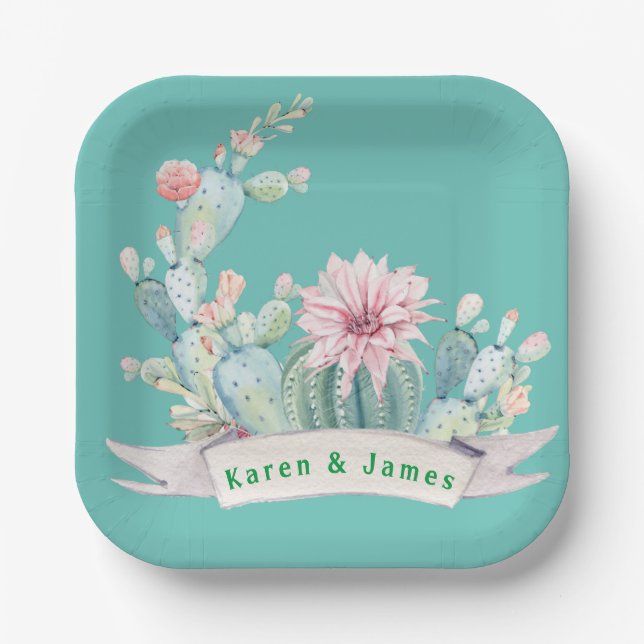 Assiettes En Carton Monogramme Sud-Ouest Bleu (Recto)