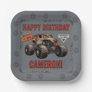 Assiettes En Carton Monster Jam - Monster Mutt Anniversaire