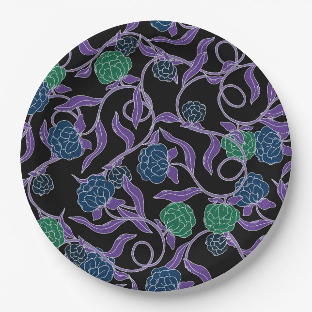 Assiettes En Carton Moonlit Vine - Mysticool Collection (Devant)