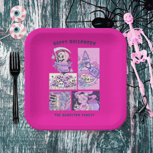 Assiettes En Carton Mort À L'Intérieur Mais Encore Mal Halloween