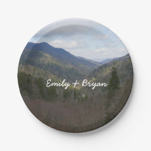 Assiettes En Carton Morton Vue sur les montagnes Great Smoky