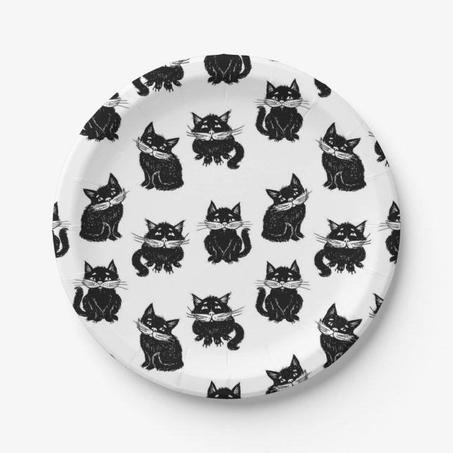 Assiettes En Carton Motif (Devant)