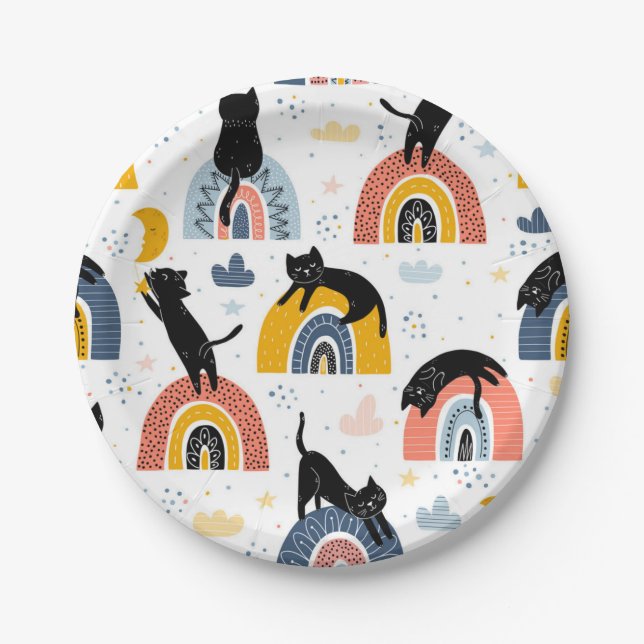 Assiettes En Carton Motif (Devant)