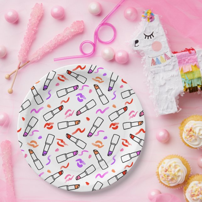 Assiettes En Carton Motif (Fête)