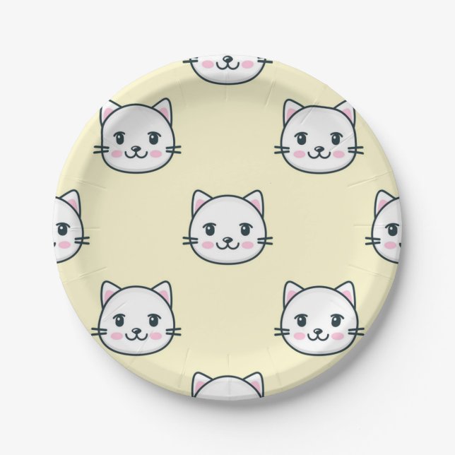 Assiettes En Carton Motif (Devant)