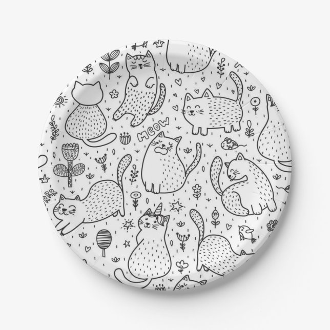 Assiettes En Carton Motif (Devant)