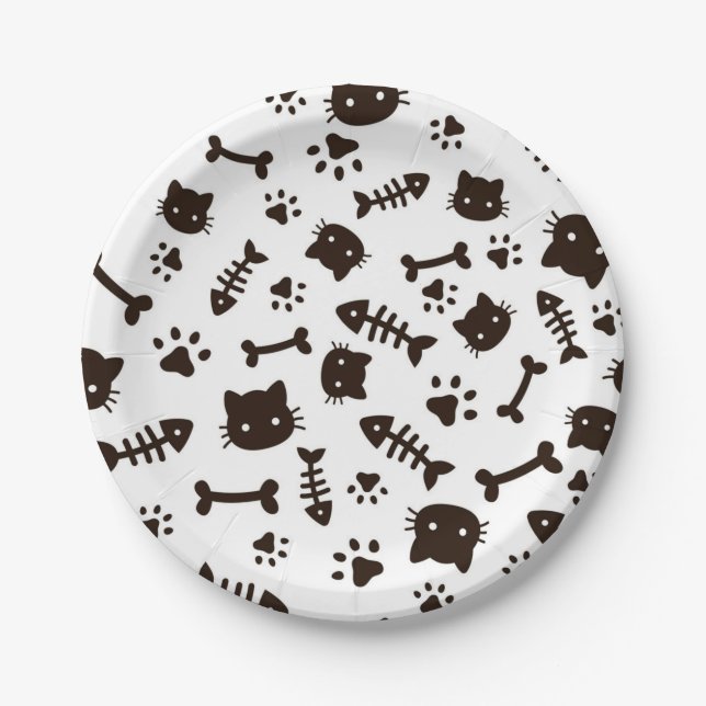 Assiettes En Carton Motif (Devant)