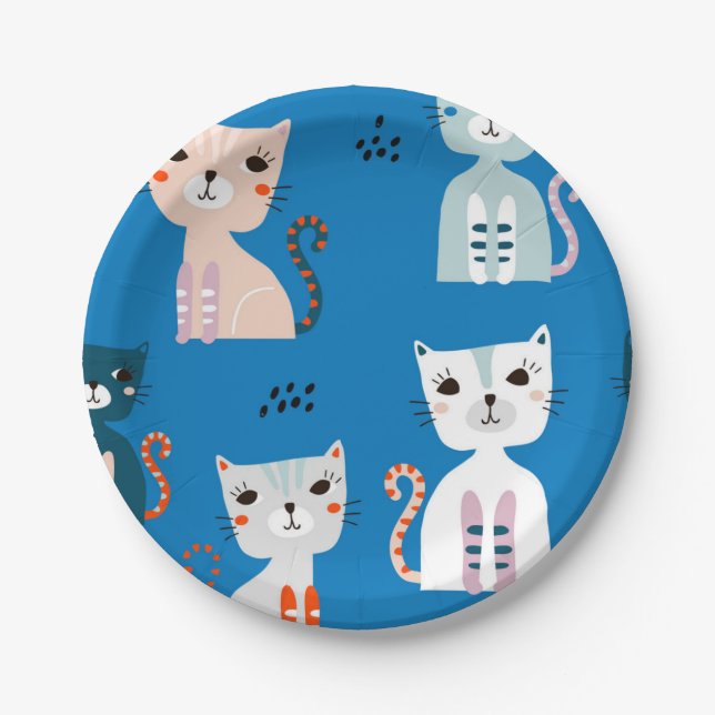 Assiettes En Carton Motif (Devant)