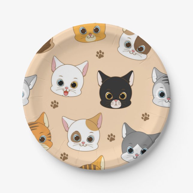 Assiettes En Carton Motif (Devant)