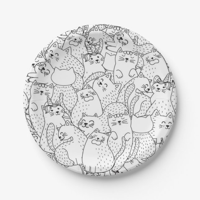 Assiettes En Carton Motif (Devant)