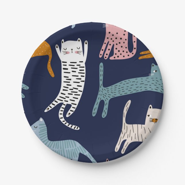 Assiettes En Carton Motif (Devant)