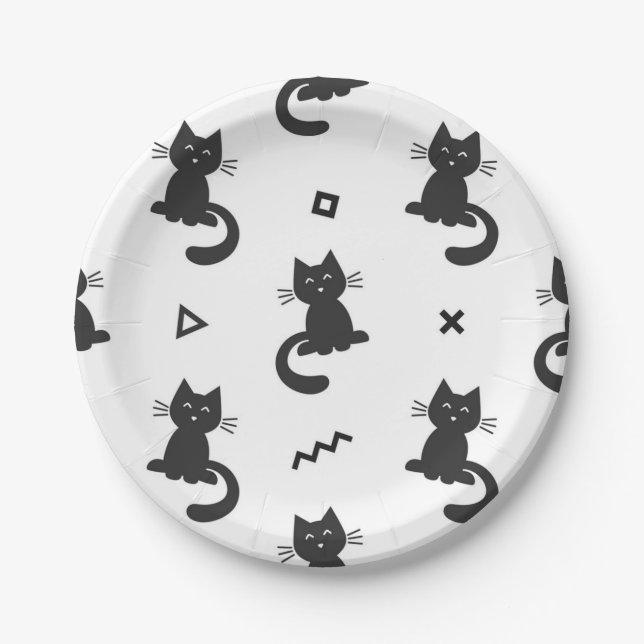 Assiettes En Carton Motif (Devant)