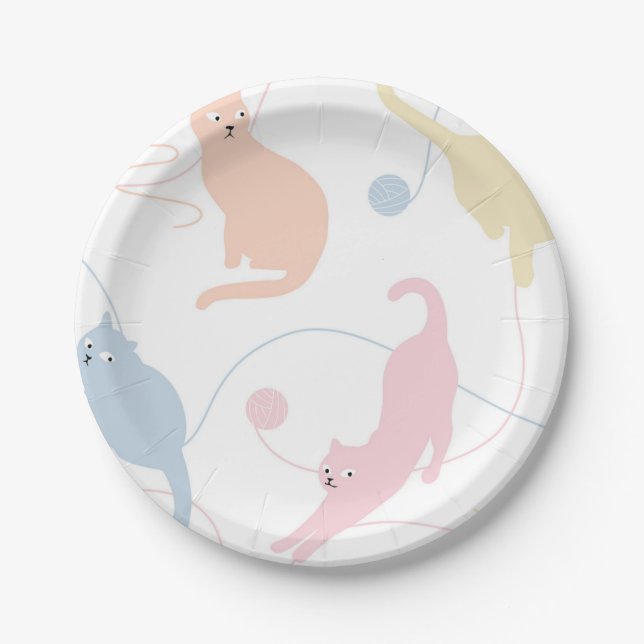 Assiettes En Carton Motif (Devant)