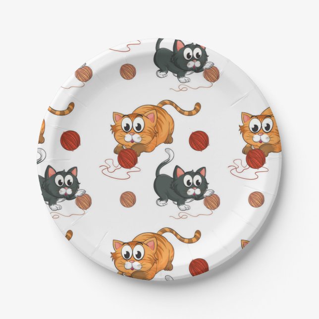 Assiettes En Carton Motif (Devant)