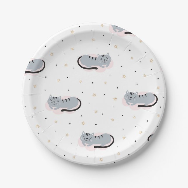Assiettes En Carton Motif (Devant)