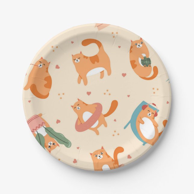 Assiettes En Carton Motif (Devant)