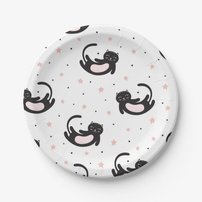 Assiettes En Carton Motif (Devant)