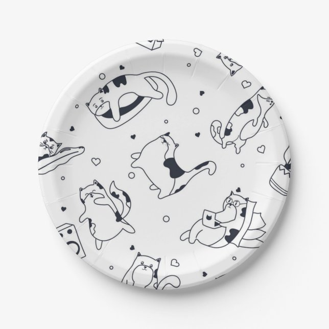 Assiettes En Carton Motif (Devant)