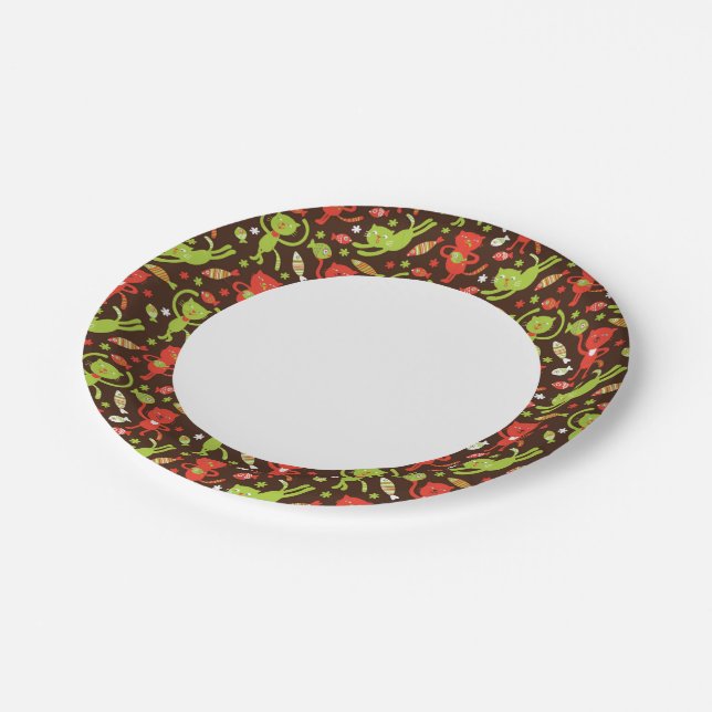 Assiettes En Carton motif (Angle)