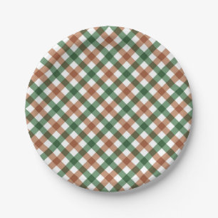 Assiettes En Carton Motif à carreaux