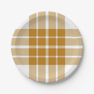 Assiettes En Carton Motif à carreaux