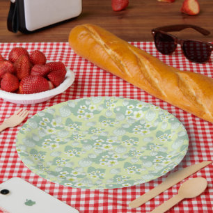 Assiettes En Carton motif à fraise
