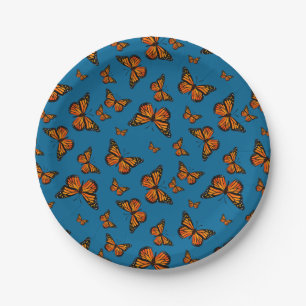 Assiettes En Carton Motif à thème des papillons Monarch